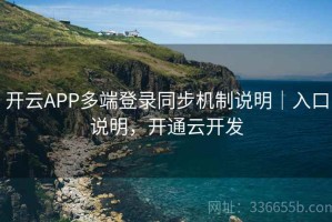 开云APP多端登录同步机制说明｜入口说明，开通云开发