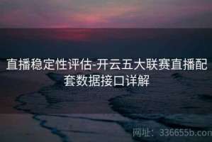 直播稳定性评估-开云五大联赛直播配套数据接口详解