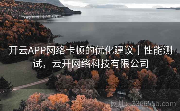 开云APP网络卡顿的优化建议｜性能测试，云开网络科技有限公司